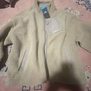 O'Neill Beige Zip-Up Fleece